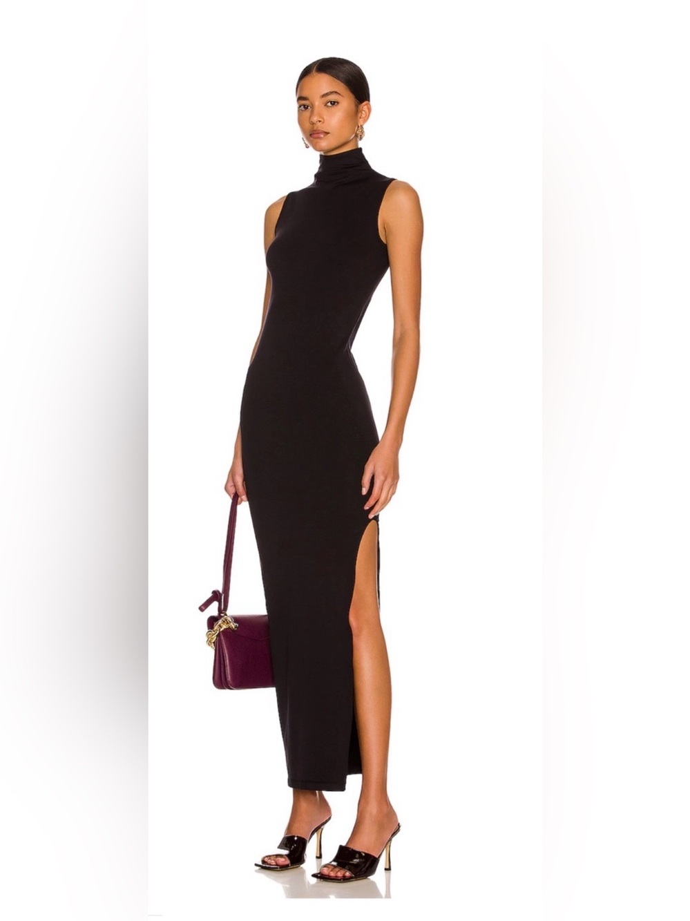 Simon miller blue Nova Sleeveless High-Slit Maxi Dress